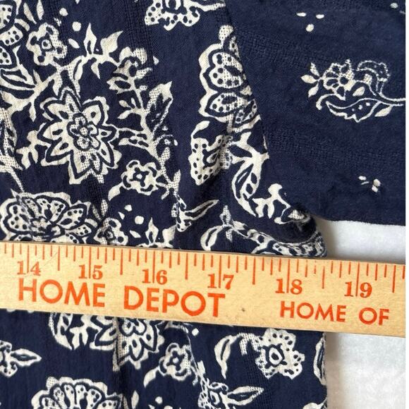 Anthropologie Maeve womens Sz Small Carlita Tiered Tunic Dress Floral Tassels - Picture 13 of 13